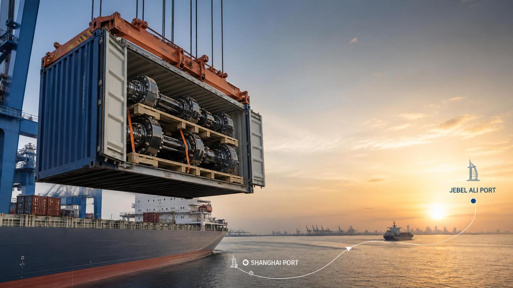 China-UAE Direct Sea Route Cuts Heavy Truck Parts Delivery Time by 5-7 Days