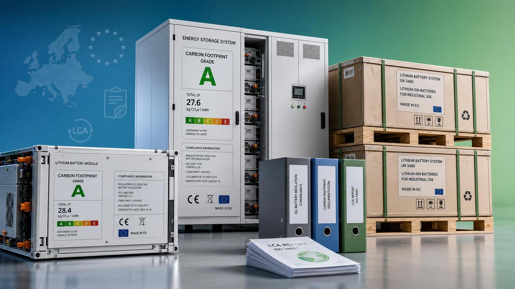 EU Battery Carbon Footprint Label Becomes Mandatory for Industrial Battery Exports on Aug. 18