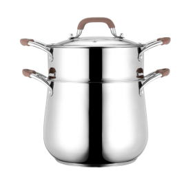  HZIB 304 stainless steel steamer pot and saucepan