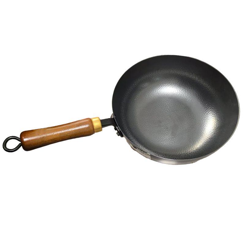 HZIB hammered-pattern iron cookware without coating for household use