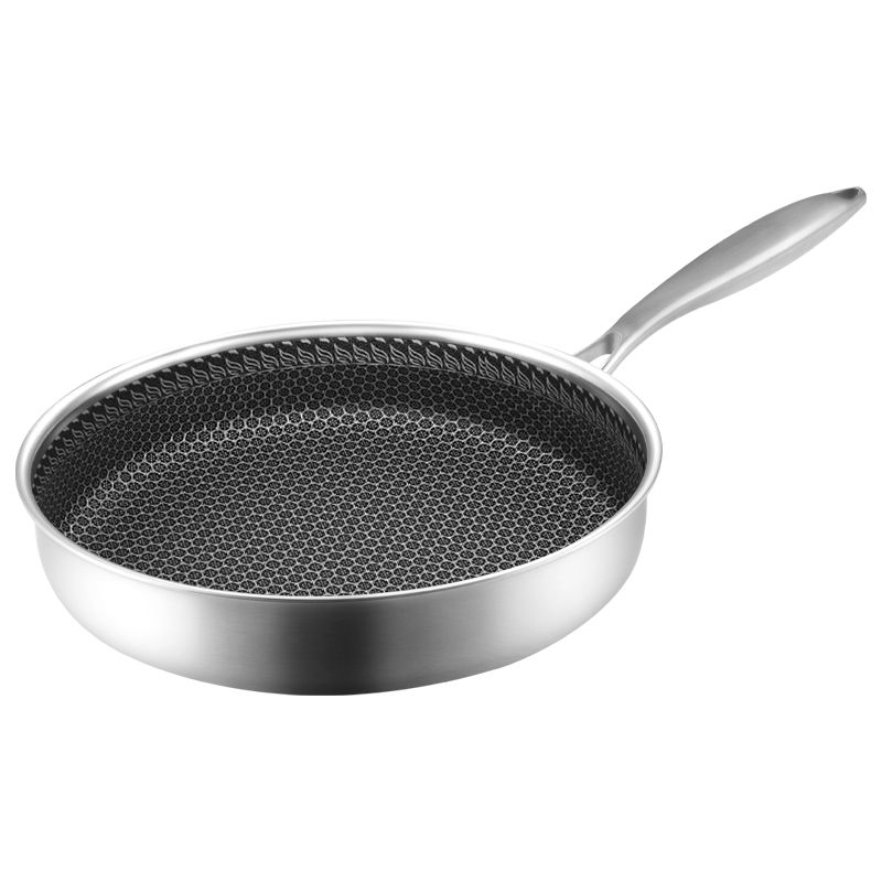  HZIB 316 Stainless Steel Non-Stick Frying Pan-Lidless