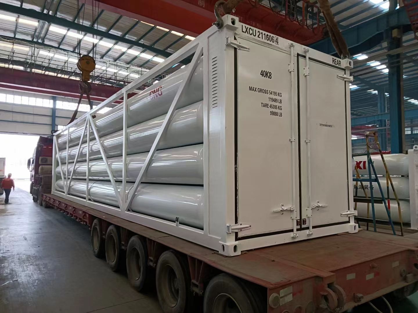 12-tube CNG cascade cylinder skid-mounted container, 25MPa hydrogen storage cylinder 12-tube CNG cascade cylinder skid-mounted container, 25MPa hydrogen storage cylinder