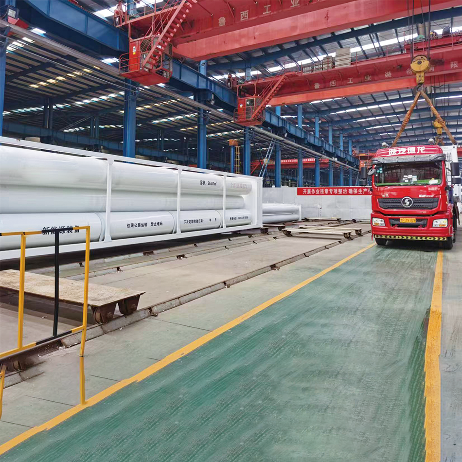 Hydrogen storage cylinders, CNG cascade cylinders, skid-mounted container, 25MPa
