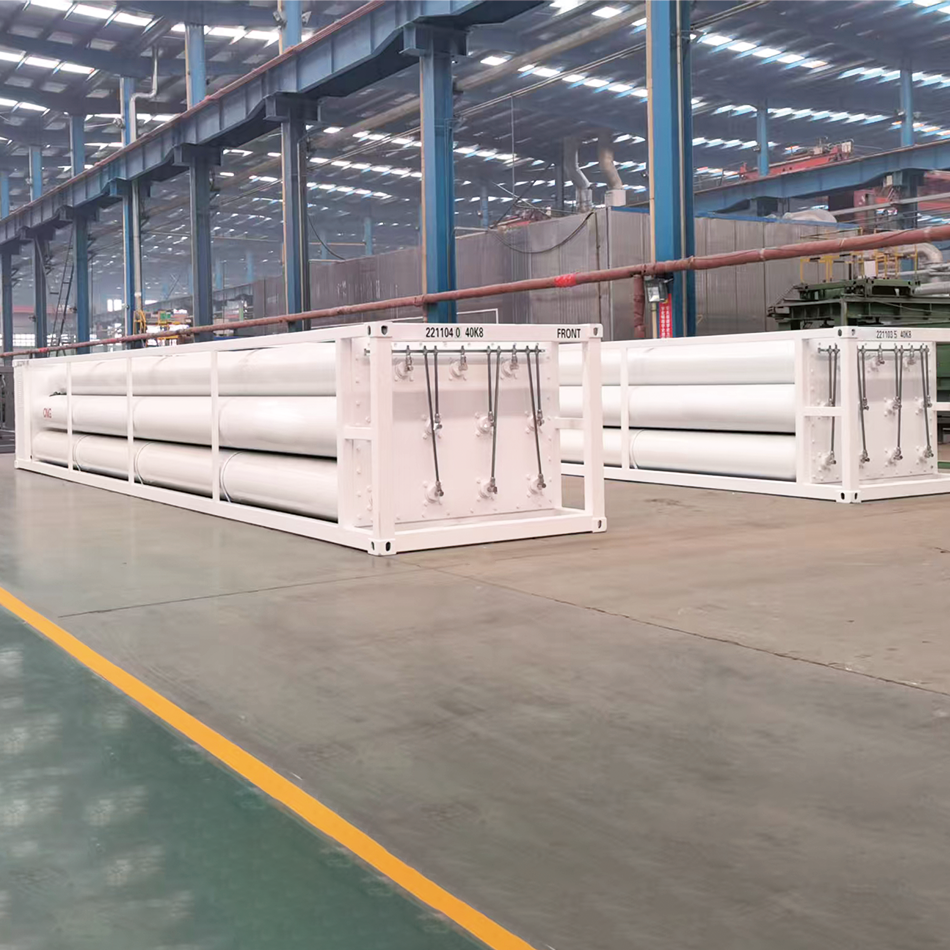 Hydrogen storage cylinders, CNG cascade cylinders, skid-mounted container, 25MPa