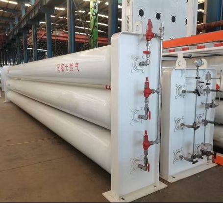 CNG station gas cylinder container group