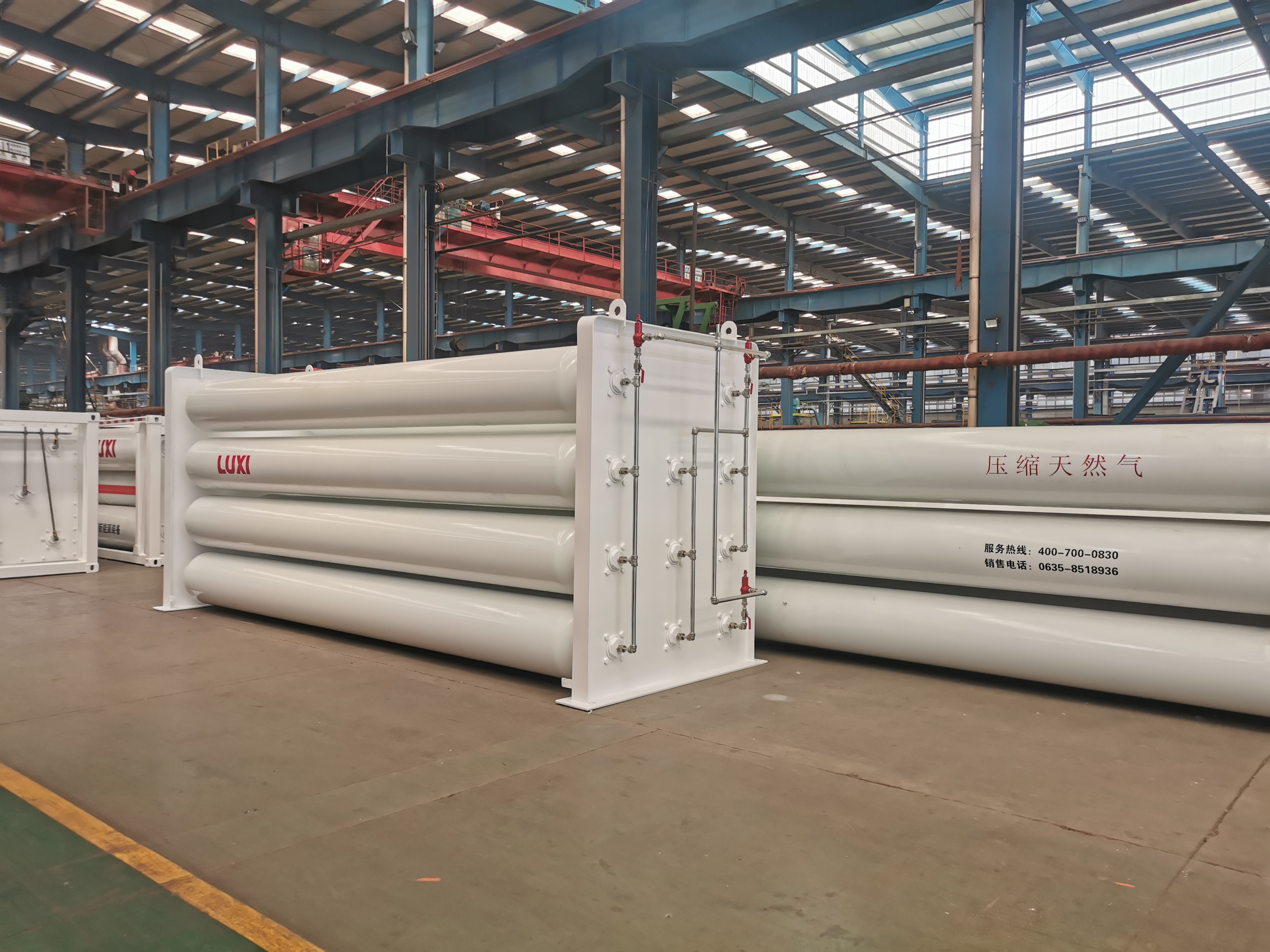 GSJ10-2450-CNG-25 High-Pressure 25.1m3 4130X Steel Bundle Tube Tped-Certified CNG Gas Storage GSJ10-2450-CNG-25 High-Pressure 25.1m3 4130X Steel Bundle Tube Tped-Certified CNG Gas Storage