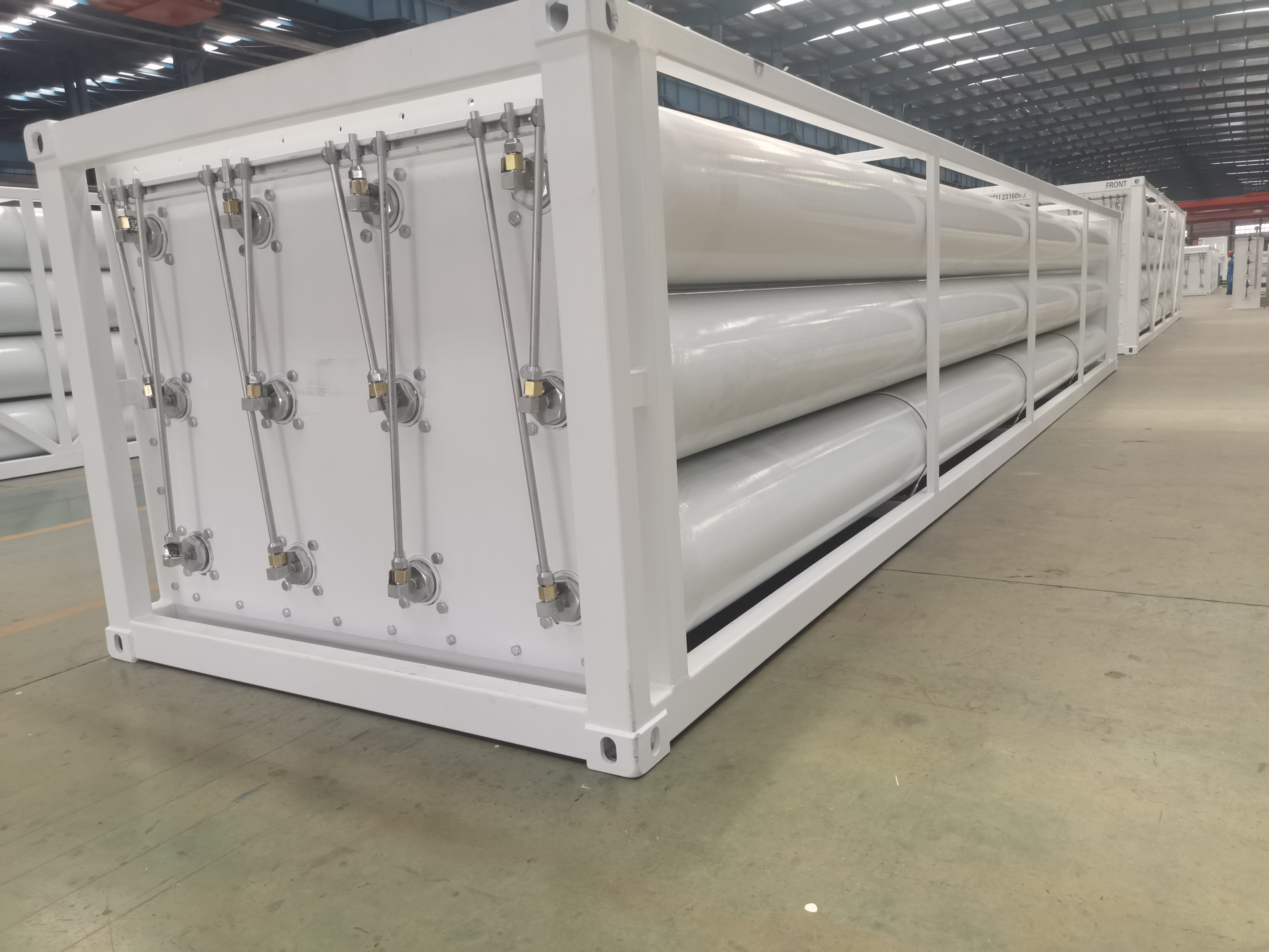 CSC Certified 40Ft Mobile CNG Skid 12 Tube Bundle Container 