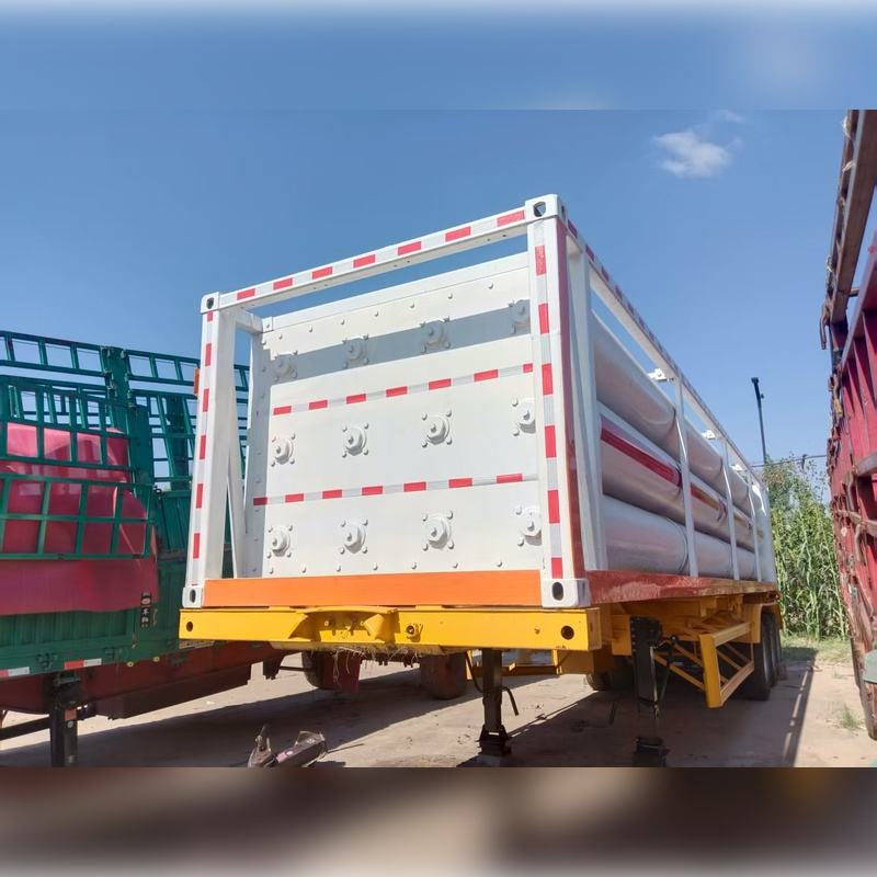 CSC Certified 40Ft Mobile CNG Skid 12 Tube Bundle Container 