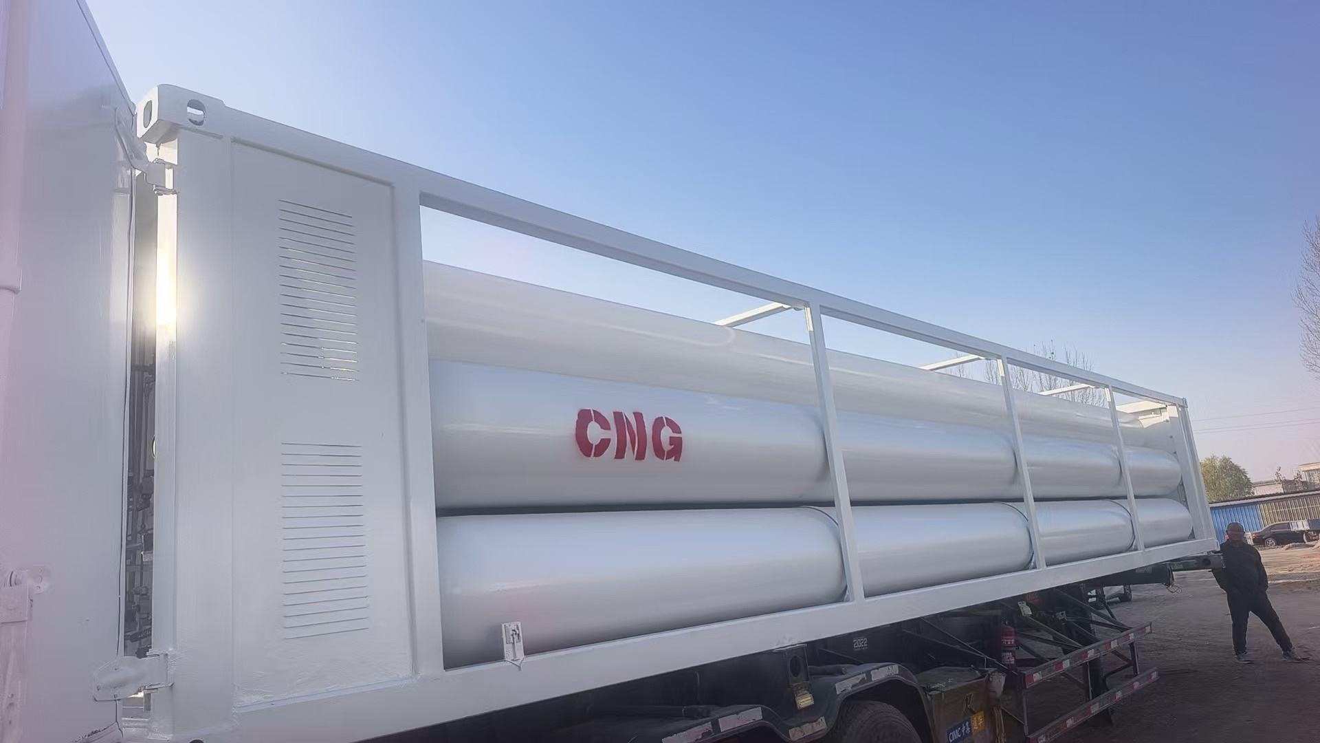 ISO BV Certificate 200-250bar  CNG 8-16 Tube Bundle Cascade Storage Tank Container