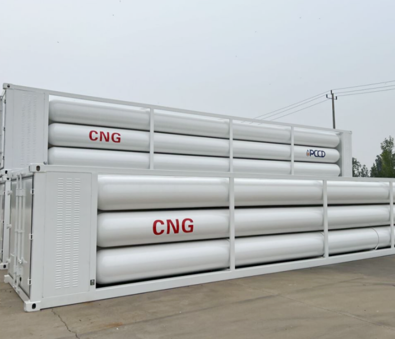 ISO BV Certificate 200-250bar  CNG 8-16 Tube Bundle Cascade Storage Tank Container