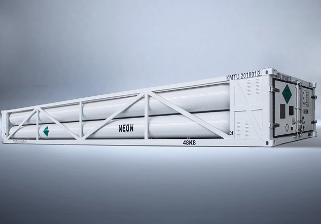 Compressed Natural  8-Tube Bundle Skid CNG Storage Container Trailer Large Volume Seamless Steel Cylinder