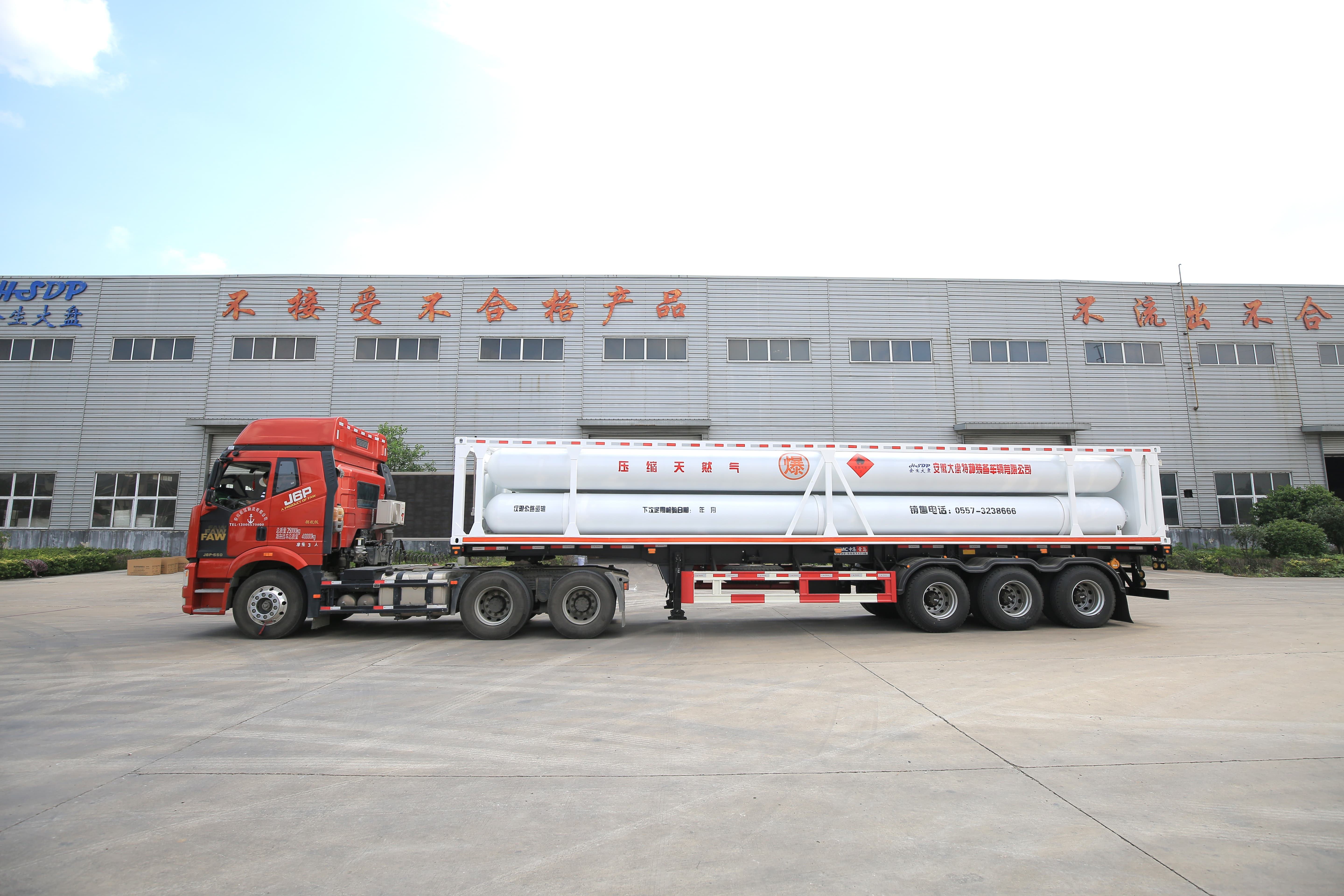  4-tube 40-feet Payload 5625Nm3 CNG Container