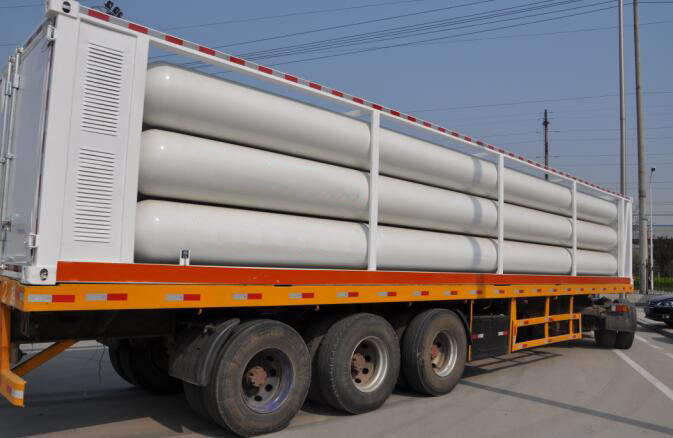 N2 He Air Hydrogen CNG Cylinder Tube Bundle Container Tank Pressure Vessel N2 He Air Hydrogen CNG Cylinder Tube Bundle Container Tank Pressure Vessel