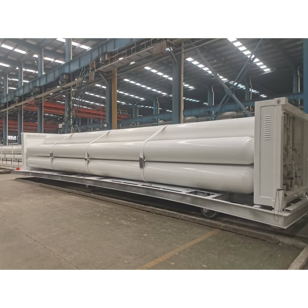 24.5m³ CNG Tube Bundle Cylinders Container Large Capacity High-pressure Gas Transportation Tube 
