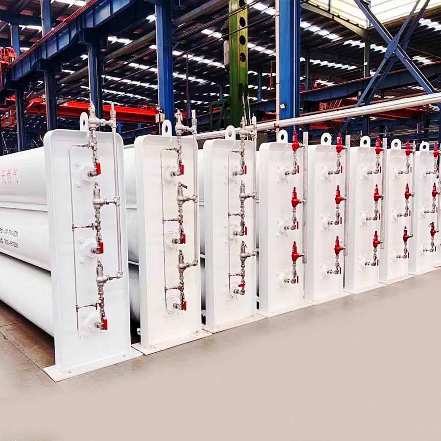 Rein 5/6 tubes CNG gas steel cylinders factory for cng fueling stations tank