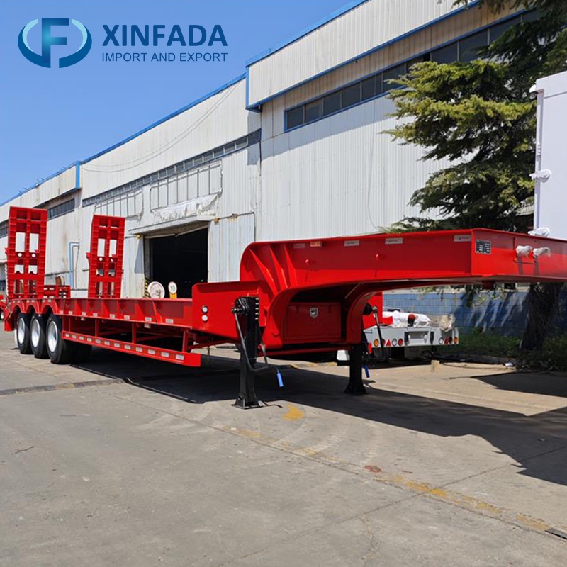 3 Axle 80 Ton Low Flatbed Trailer