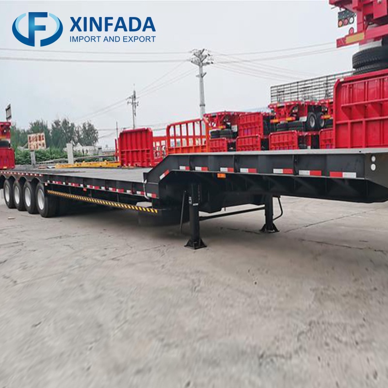 4 Axle Low Flatbed Trailer