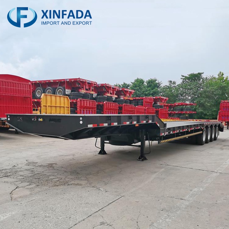 4 Axle Low Flatbed Trailer