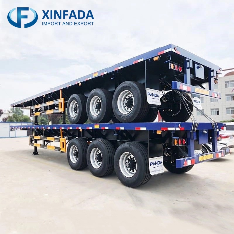 50 Ton Three-Axle Low Flatbed Trailer