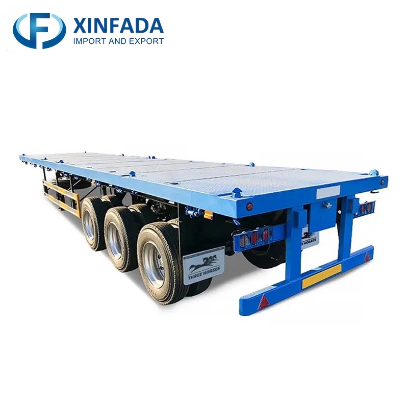 50 Ton Three-Axle Low Flatbed Trailer