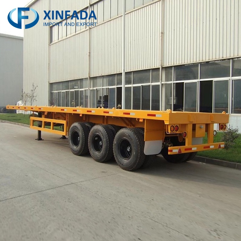 3 Axle 40-Foot Low Flatbed Trailer
