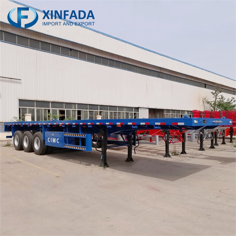 80 ton Three-Axle Flatbed Trailer