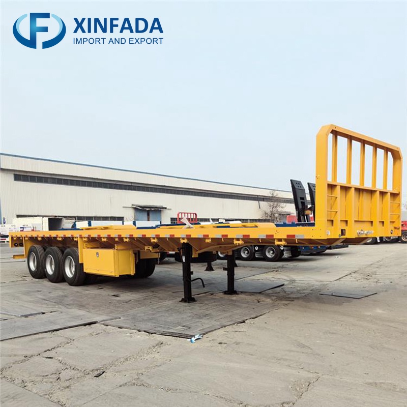 12.5m Flatbed Trailer with Front Wall