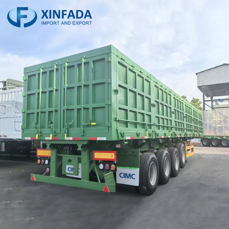4 Axle Side Dump Trailer