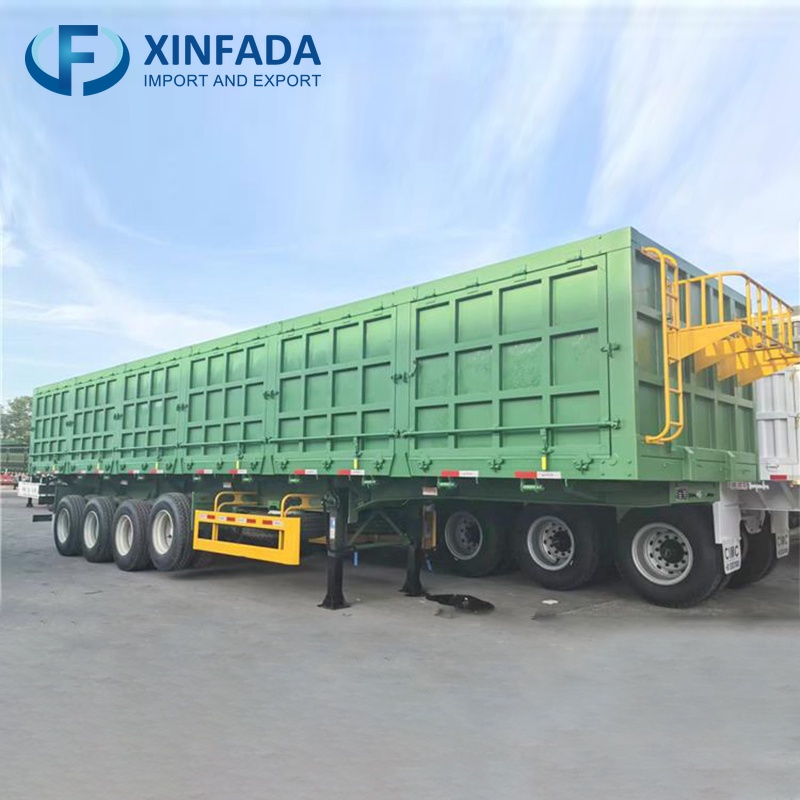 4 Axle Side Dump Trailer