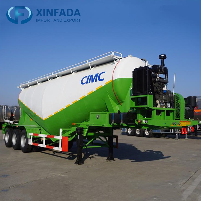 Short-Distance Braking Bulk Cement Trailer