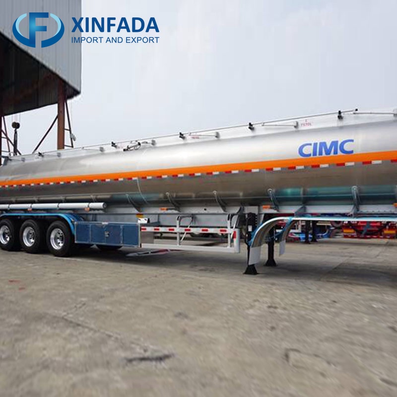 Tri Axle 42000 Liters Aluminum Fuel Tanker Trailer