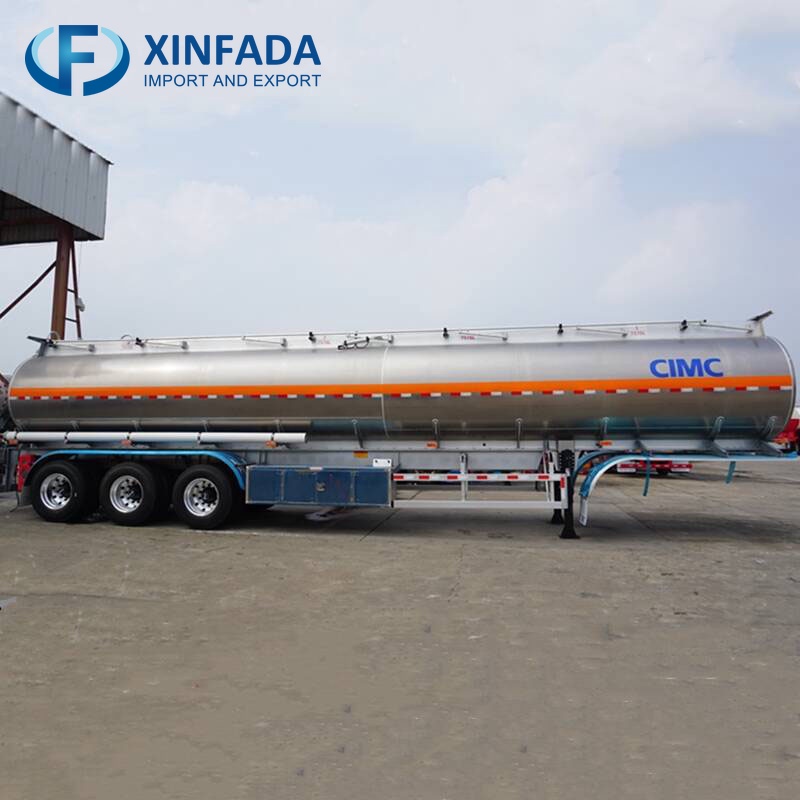 Tri Axle 42000 Liters Aluminum Fuel Tanker Trailer