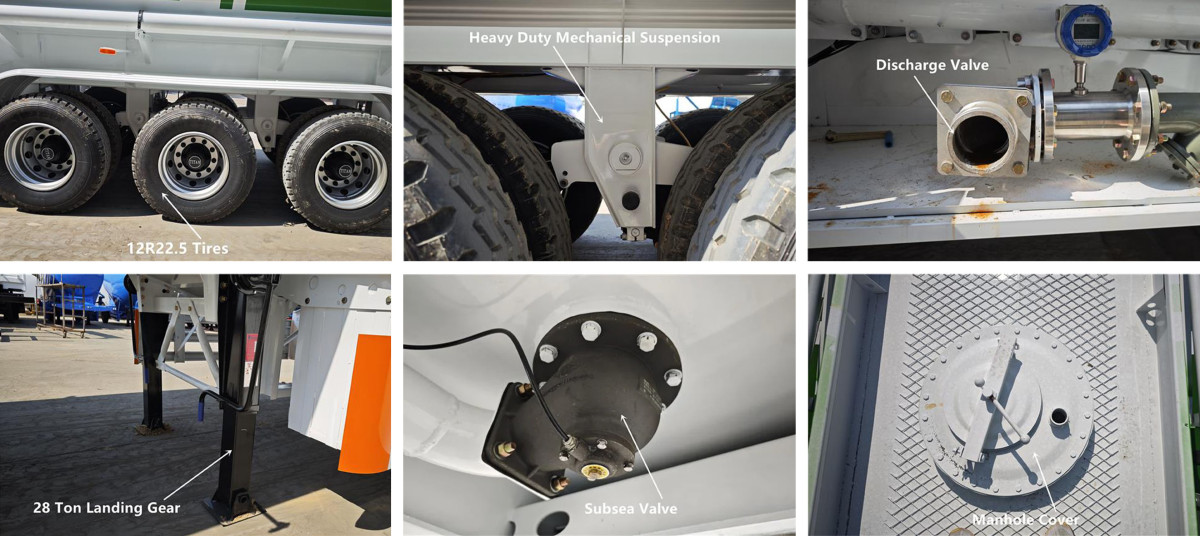 2 42000升汽油罐车拖车