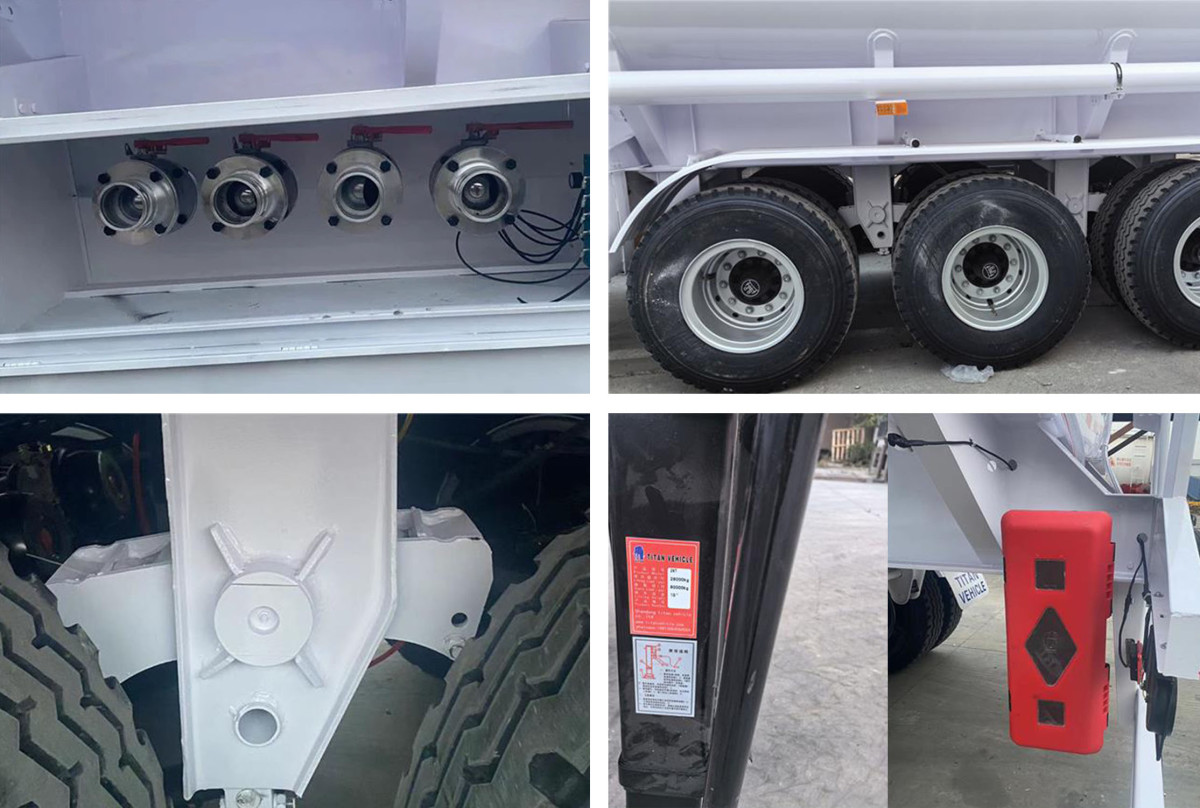 4 45000升原油罐车拖车