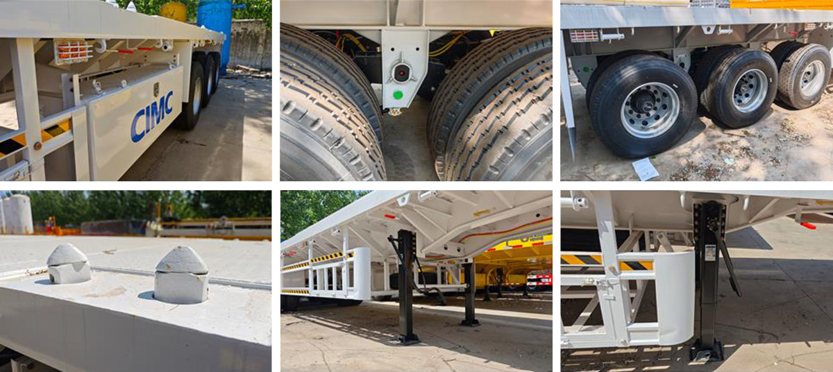 5 13米平板卡车拖车