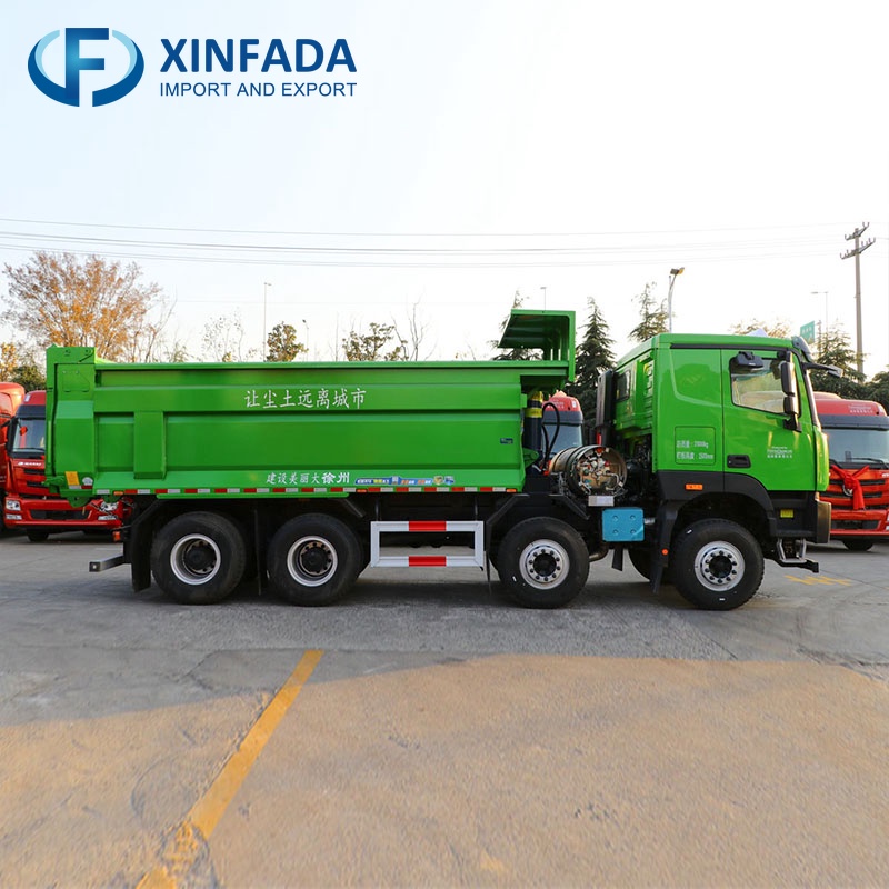 Foton Auman GTL 440 horsepower 8x4 drive  5.4m LNG Tipper/Dump truck
