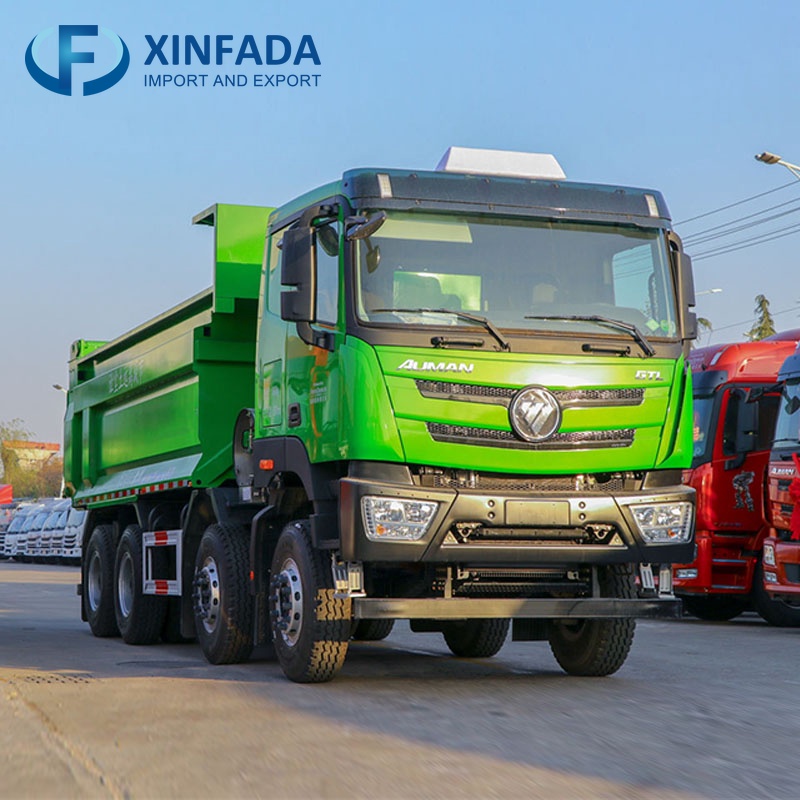 Foton Auman GTL 440 horsepower 8x4 drive  5.4m LNG Tipper/Dump truck