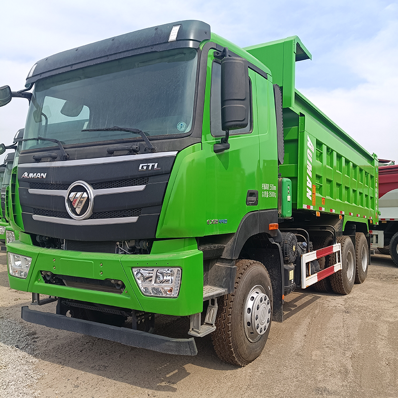 PHOTOS Auman GTL 6X4 Camion à benne basculante vert
