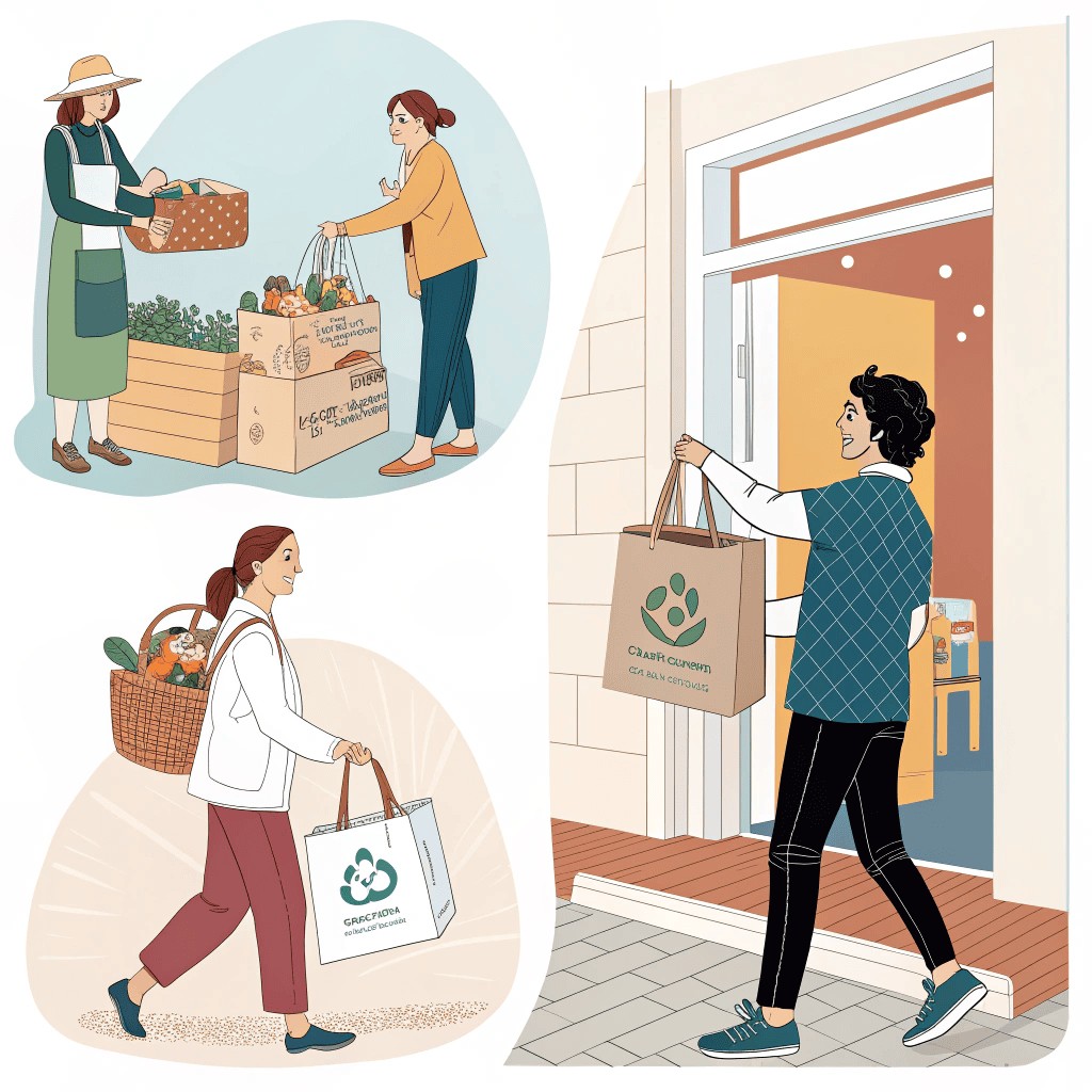 three scenarios a person loading groceries into a 1 three scenarios a person loading groceries into a 1