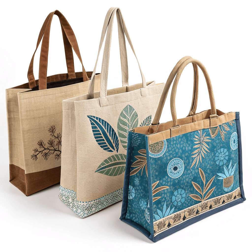 a collection of tote bags made from different mate a collection of tote bags made from different mate