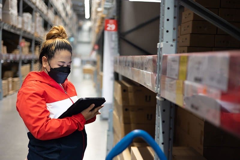 inspecting stock products inspecting stock products