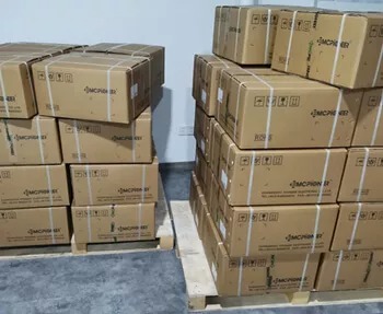 Knitted wire mesh gasket ready for shipment