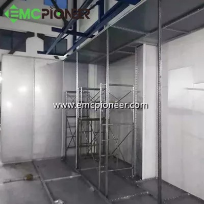 Important parts of the 3-meter semi-anechoic chamber