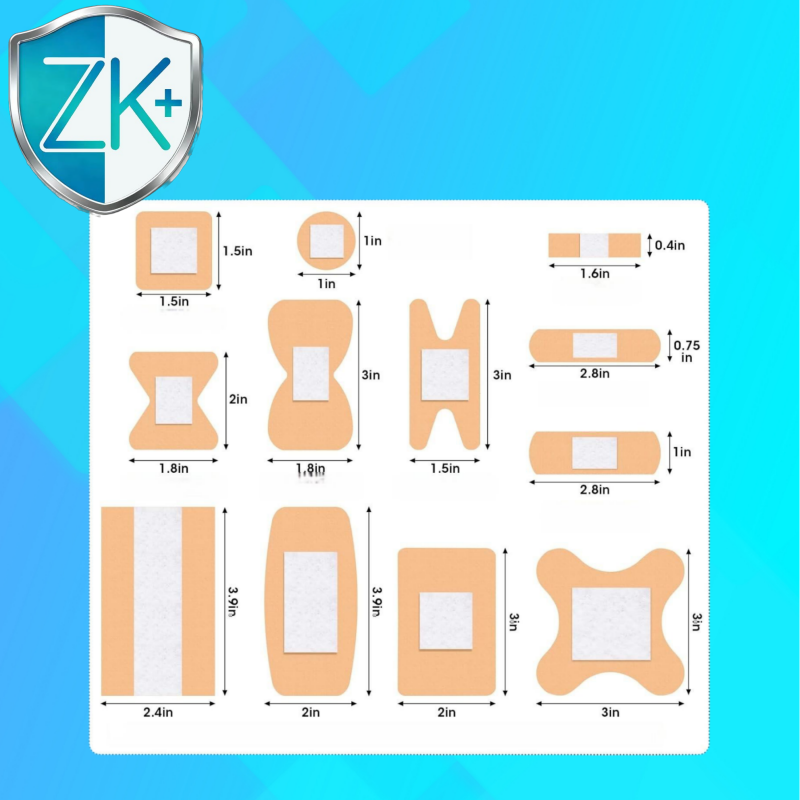 Assorted Waterproof Latex Free Individually Wrapped Custom Wound Plaster for Emergency Treatment