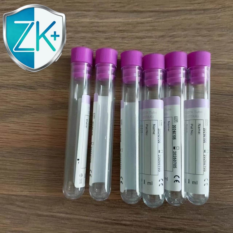 Non Vacuum Blood Collection Tubes EDTA K3 for Veterinarian Non Vacutainer Blood test Tubes for Animals