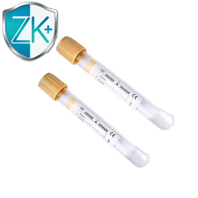 Factory Directly 4ml 5ml Gel & Clot Activator Tube Yellow Top SST Tube 13*100mm