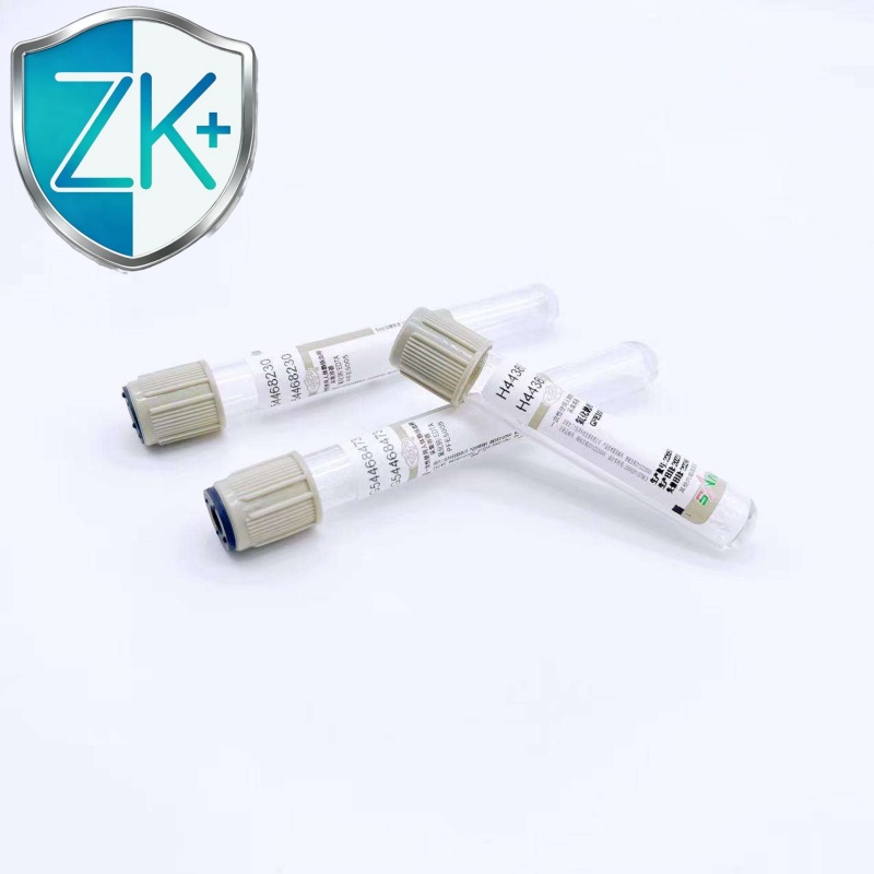 CE Certified 1-5ml Grey Top Glucose Collection Tubes EDTASodiumOxalate Sodium Fluoride for Laboratory Use Medical Consumable