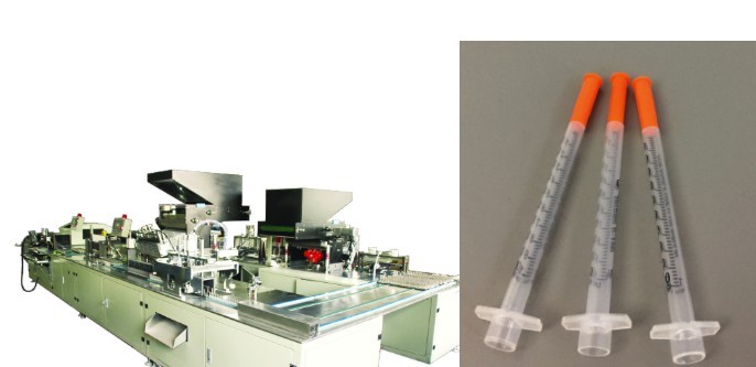 Orange Cover Disposable Insulin Syringe Unibody Needle Assembly Machine Automatic