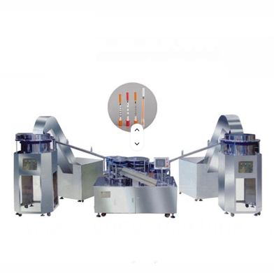Orange Cover Disposable Insulin Syringe Unibody Needle Assembly Machine Automatic