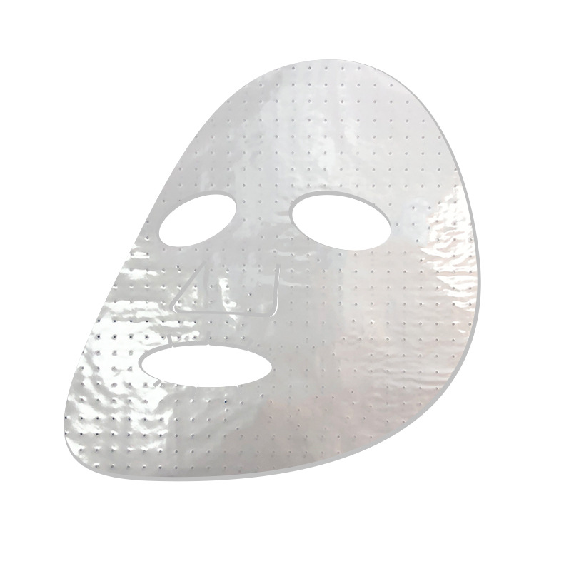 Heat-melt film and pearlized fabric two-in-one facial mask sheet